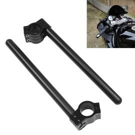 HIYOYO Motorcycle Clip-On 7/8'' Handlebars 33MM Fork Tube Handle Bar Universal for Cafe Racer Motorcycle Street Sport Bike