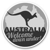 2 x 7.5cm Vinyl Stickers - Australia Down Under Kangaroo