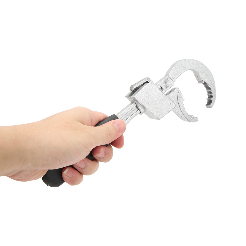 Multifunctional Sink Wrench Adjustable Spring Large Opening Faucet Spanner Plumbing