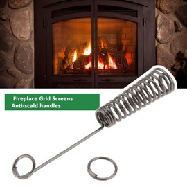 ECSiNG 2Pcs Fireplace Grid Screen Anti-scalding Handle Spring XBS-02 Suitable for Fireplace Screen