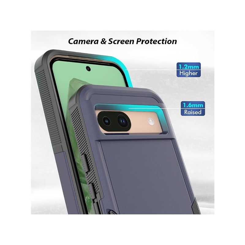 ZUSLAB Rugged Case for Pixel 8a Defender Protective Heavy Duty