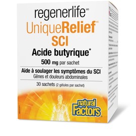 Natural Factors Natural Factors UniqueRelief? IBS Butyric Acid 500 mg 30 Packets, Helps Relieve IBS Symptoms, Proudly Canadian