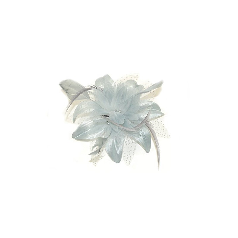Bride Boutique Wedding Races Prom Feather & Net Flower Design