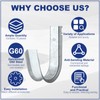 Gisafai 10 Pcs 4 Inch Cable Support J-Hook, Garage Hooks