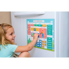 pneat My First Daily Magnetic Calendar | Weather Station for Kids | Moods and Emoti...