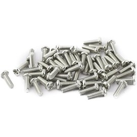 MACHSWON 50pcs M2x6mm Round Head Cross Screw 304 Stainless Steel Pan Head Phillips Machine Screws Bolts