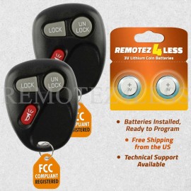Remotez4less 2 For 15732803 1999-2001 GMC Sierra 1500 2500 3500 HD Remote Keyless Entry Fob