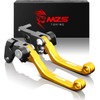 MZS Gold Dirt Bike Brake Clutch Levers Pivot Adjustable CNC