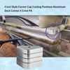 Pontoon Corner Caps,Aluminum Replacement Corner Caps | Dock Guards for
