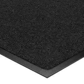 Kuyal Door Mat, 3'x5' Indoor Outdoor Entrance Mat to Trap Dirt and Moisture, Non Slip Waterproof Outdoor Mats, Commercial Floor Inside Outside Entrance, Heavy Duty Durable Welcome Mats, Black