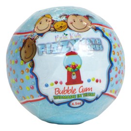 Bela Kids Effervescent Fizzy Bath Bomb - 4.5 Ounce (Blue Bubble Gum)