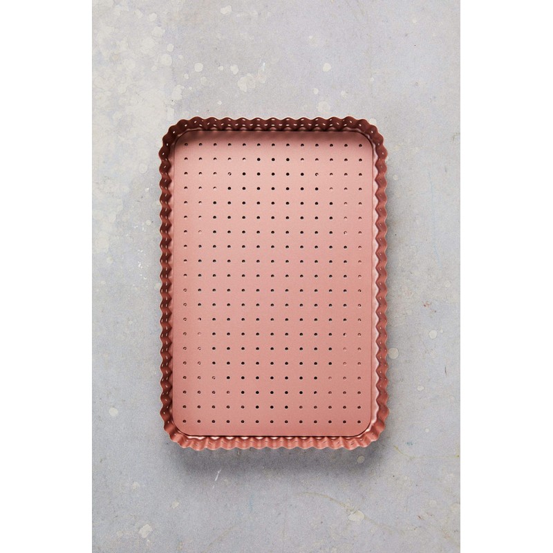 Wiltshire Rose Gold Quiche and Tart Pan, Large, Perforated, Tart