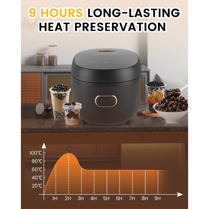 YJINGRUI Boba Maker Machine Commercial Boba Cooker Boba Pot Automatic