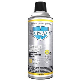 Sprayon Moly Chain and Pin Lubricant, 11 Oz. Can, High-Viscosity, Prevent Corrosion, Lubricate Moving Metal Parts and Machinery