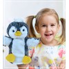 DolliBu Penguin Plush Hand Puppet for Kids - Soft Stuffed