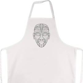 'African Tribal Mask' Unisex Cooking Apron (AP00067904)