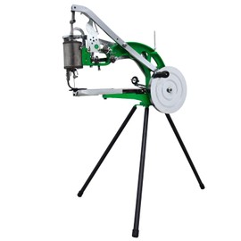 LGXEnzhuo Cobbler Leather Sewing Machine, Manual Leather Shoe Repair Machine, Dual Cotton Nylon Line Sewing Machine with Tripod for Shoes Bags Tents Repairing