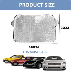 Car Windscreen Cover,140x95cm Windshield Cover for Ice and Snow,Car Front Windscreen Cover,Car Windscreen Frost Cover,Windshield Snow Cover Protector,Car Windshield Protective Cover,for Most Cars