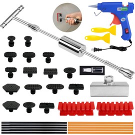 Manelord Car Dent Puller - Dent Remover with T-bar Slide Hammer Dent Puller and Upgraded Dent Puller Tabs for Car Dent Repair and Metal Surface Dent Removal