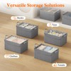 Lifewit Fabric Storage Boxes 6 Pcs, Stackable Storage Bins with