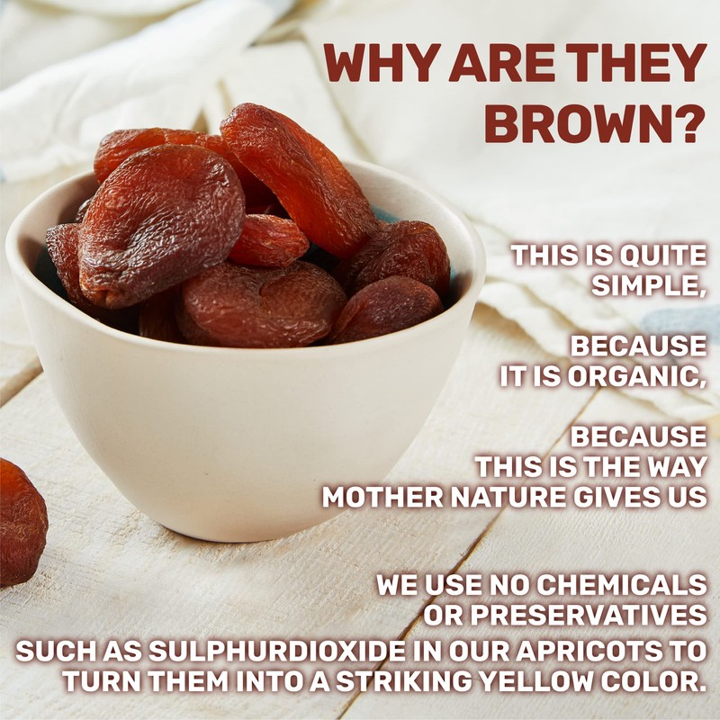 Happy Village Organic Turkish Dried Apricots, No Sugar Added Dried