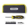 General Tools Lighted Screwdriver with Universal Wrench - Convenient Multi-Bit