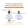 Alabaster White Glass Lamp Shade Replacement for Floor Lamp,E26 Base