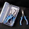 Speedwox Mini Pliers Set with Long Reach, 4-Piece Precision Slim