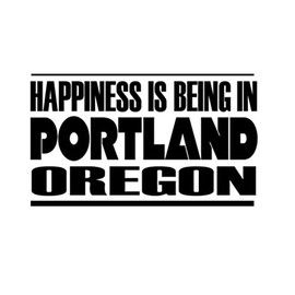 Custom Brother - Happiness is Being in Portland Oregon Car Laptop Wall Sticker h13