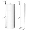 Conworld Toilet Paper Holder for 8 Roll Tissue, Over The