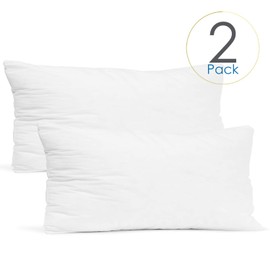 Clara Clark Throw Pillows - Premium Couch Pillow Inserts for Decorative Pillows, - 18x18 Pillow Inserts - 2 Pk