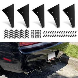 Rear Diffuser 5 Piece Kit V2 for Dodge Challenger SXT SRT RT Hellcat 2009-2014, Black