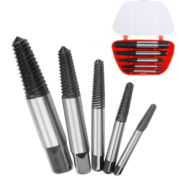 Screws, Folding, Screw Extractor, Reverse Tap Set, Set of 5,