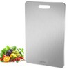 Cutting Board 23x34cm, 304 Stainless Steel Double-Sided Cutting Board for