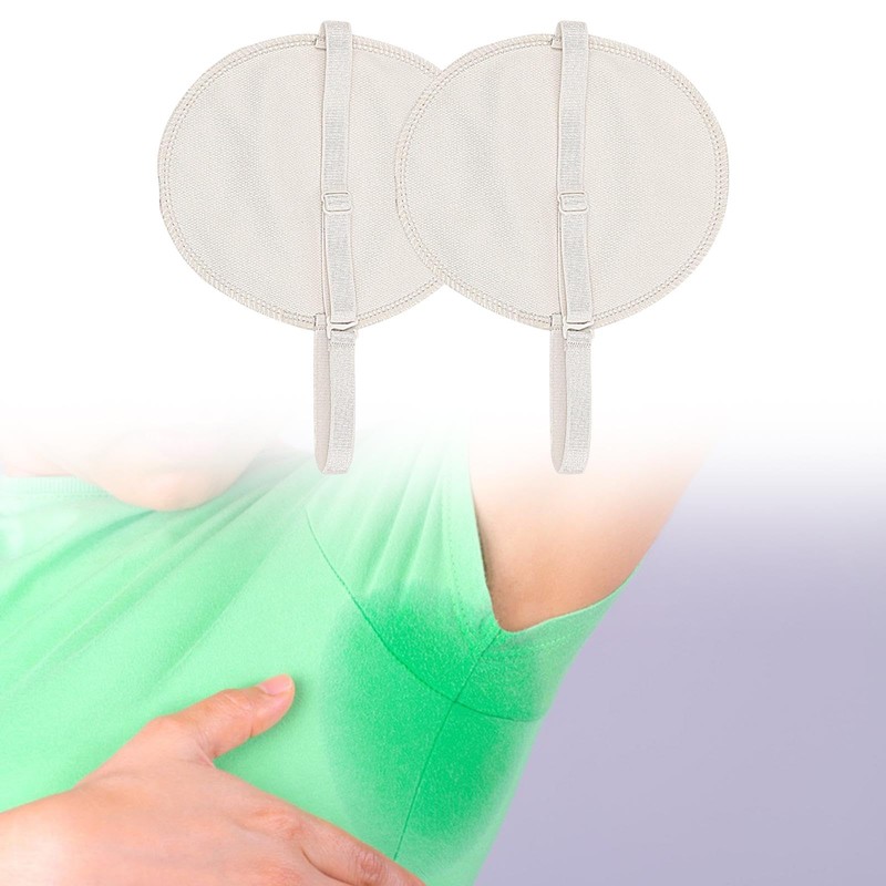 perfeclan 2x Underarm Pad Sweat Absorbing Invisible,with Shoulder Strap Breathable,Washable