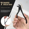 FERYES Ergonomic Non-Slip Long Handle Nail Clippers for Seniors, Unique