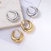 Kyazeo Gold Chunky Hoop Earrings for Women 18K Gold Plated