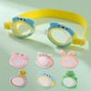 Kids Swim Goggles: New Pink Fish Cartoon Design for Children (LF956) One Size / One Size Small Green Frog 15ea