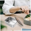 BIUDECO Stainless Steel Refrigerator Fresh Storage Box Snack Preservation Box