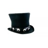 Handmade ROCK STAR SLASH GUITAR COSTUME TOP HAT CONCHO STEEL
