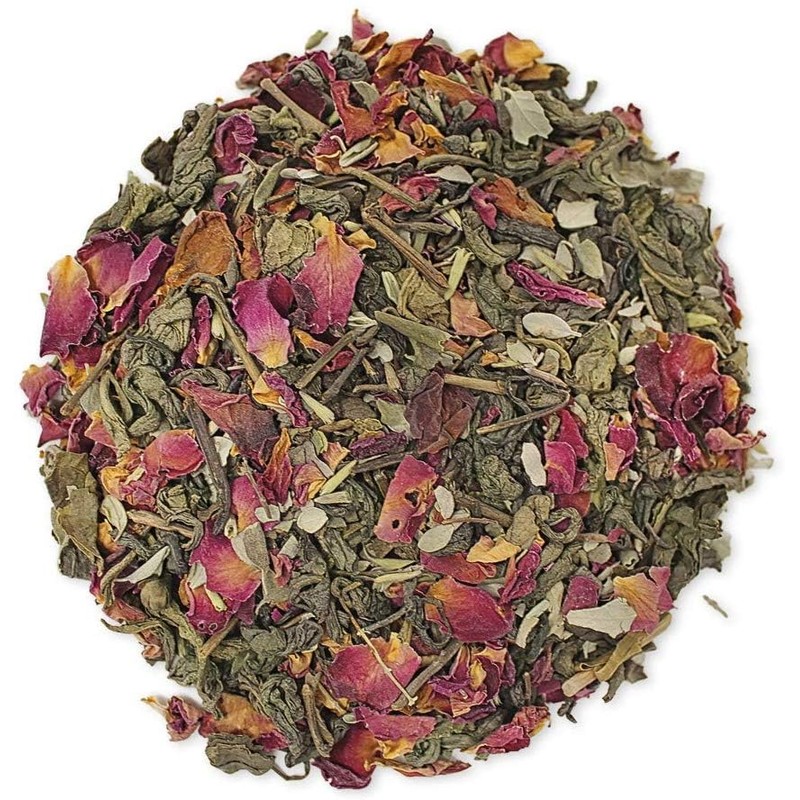 Molienda Sagrada, Té Verde Rosal, Infusión Té Verde Premium, Menta