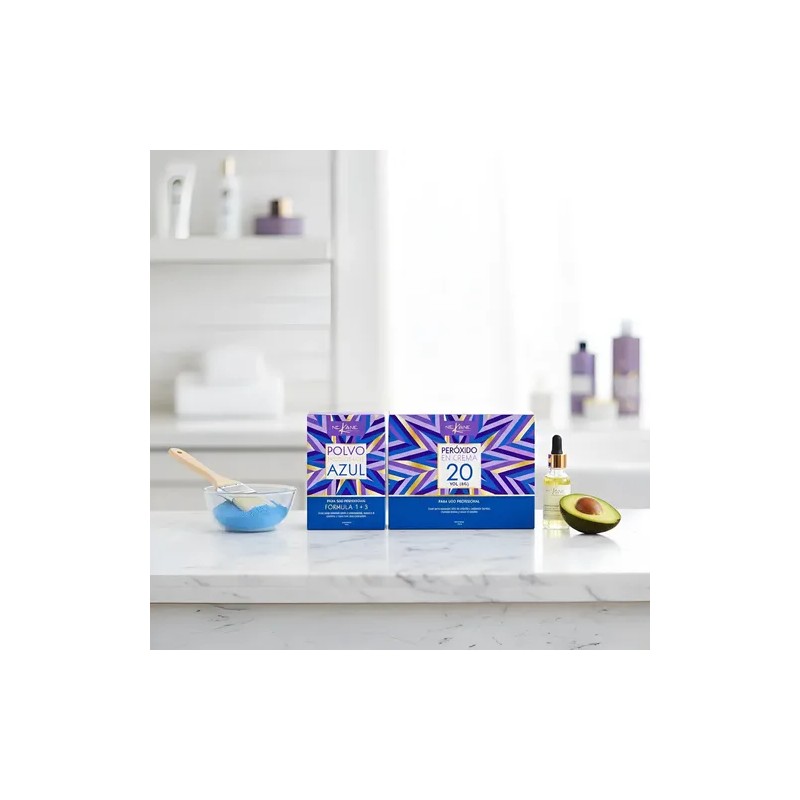 Kit Polvo Decolorante Azul Nekane Con Aceite De Aguacate 50g