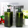 Pump Bottle Dispenser 22oz/650ml Jansburg 2Pack Refillable Square Plastic Lotion