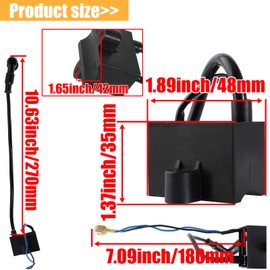 QAZAKY CDI Ignition Coil + Magneto Coil for 49cc 50cc 60cc 80cc 2-Stroke Engines Motor Motorized Bicycle Bike