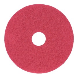 Boardwalk Buffing Floor Pads, 16" Diameter, Red, 5/Carton