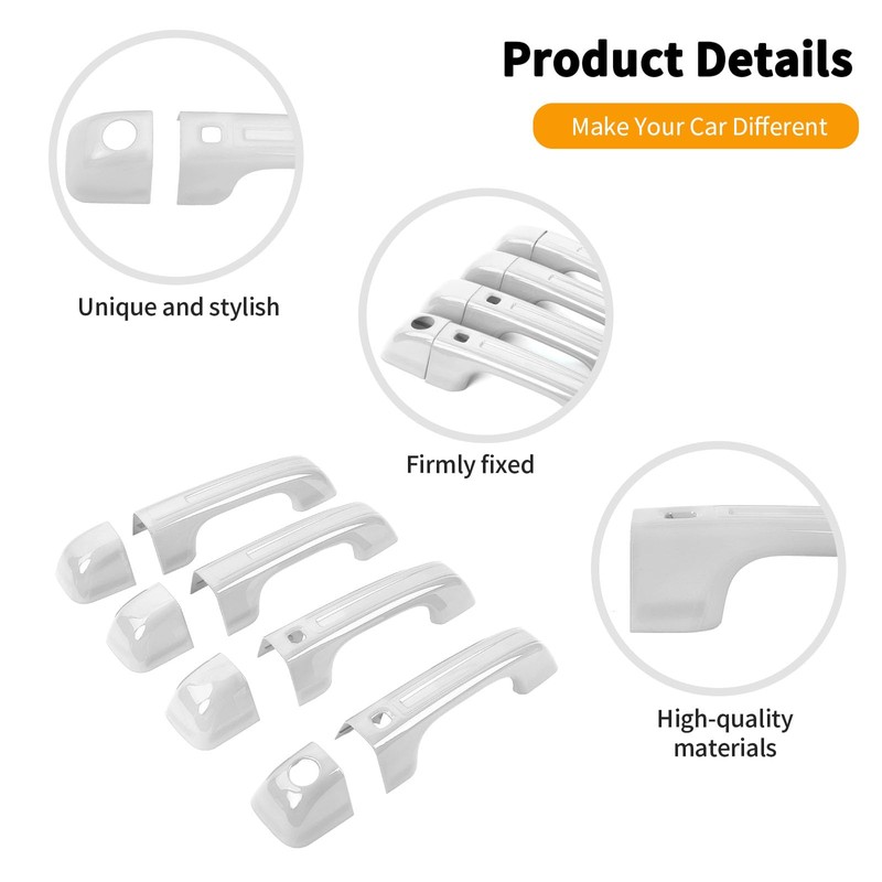 Hoolcar Exterior Door Handle Covers Outside Door Handle Cover Trim
