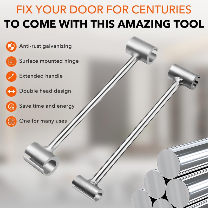 Intotal Door Hinge Adjustment Tool Kit,Hinges Gap Adjusting Wrench,Door Hinge