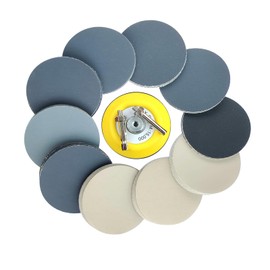 Wanmutrun 75MM Waterproof Sandpaper Hook and Loop 100pcs Grit 400 600 800 1000 1200 1500 2000 3000 5000 7000 Silicon Carbide Discs Suitable for Small Polishing Machines
