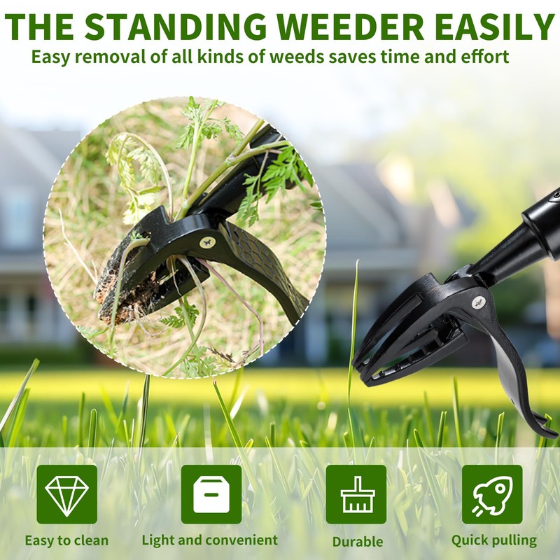 Allony Patio Weeder Tool, Detachable Stand Up Weeder Remover Tool