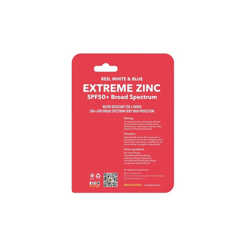 Protector Solar En Barra Sun Zapper Extreme Con Óxido De